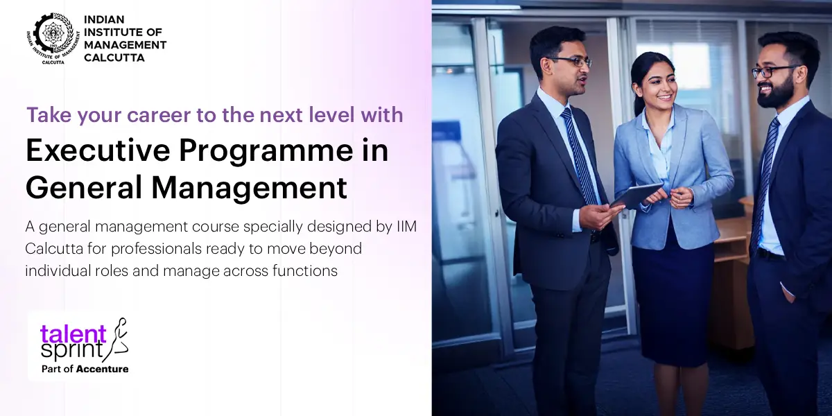 General Management Programme (EPGM) by IIM Calcutta