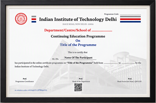 agritech iit delhi participation certificate