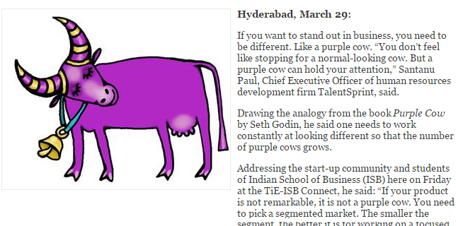 Be a purple cow, spot early adopters