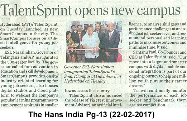 TalentSprint Inauguration of New SmartCampus