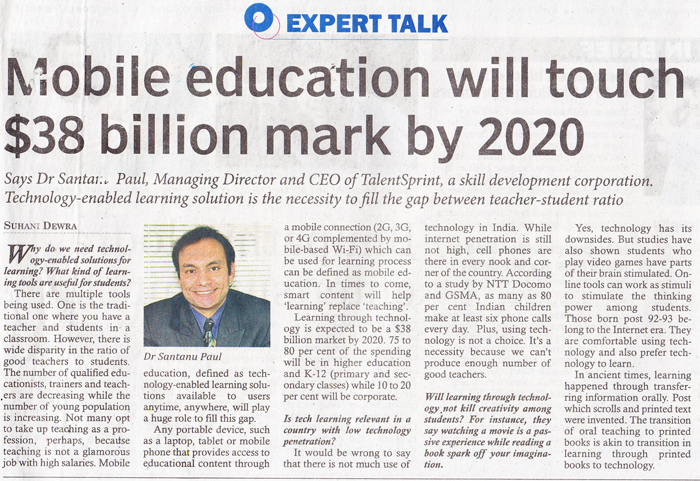 Mobile education will touch $38 billion mark by 2020